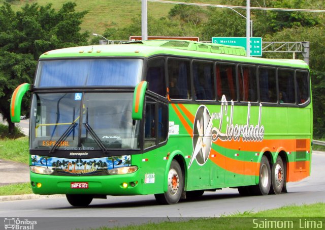 Viação Liberdade 6167 na cidade de Viana, Espírito Santo, Brasil, por Saimom  Lima. ID da foto: 5307819.