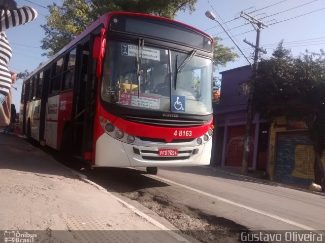 Express Transportes Urbanos Ltda 4 8163 na cidade de São Paulo, São Paulo, Brasil, por Gustavo Oliveira. Número da foto: #5306116.