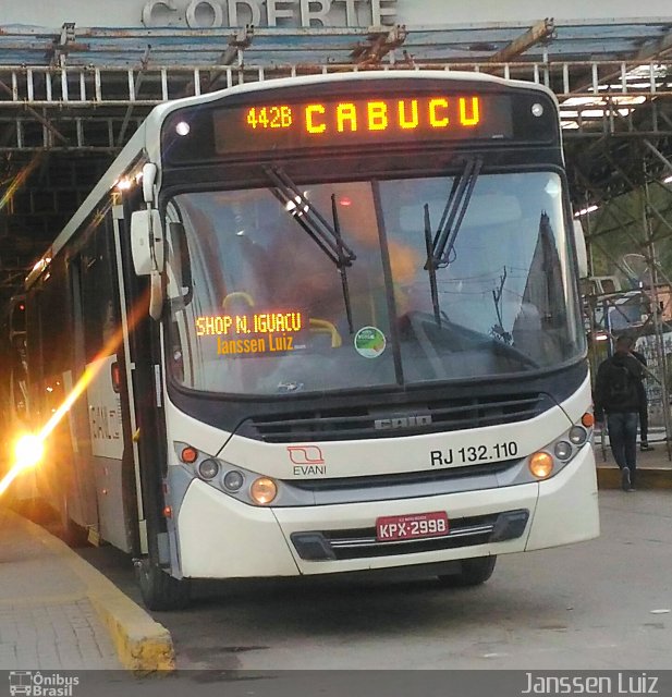 Evanil Transportes e Turismo RJ 132.110 na cidade de Rio de Janeiro, Rio de Janeiro, Brasil, por Janssen Luiz Pereira de Arruda. ID da foto: 5306357.