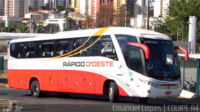 Rápido D´Oeste 14000 na cidade de Ribeirão Preto, São Paulo, Brasil, por Emanuel Corrêa Lopes. ID da foto: 5308414.