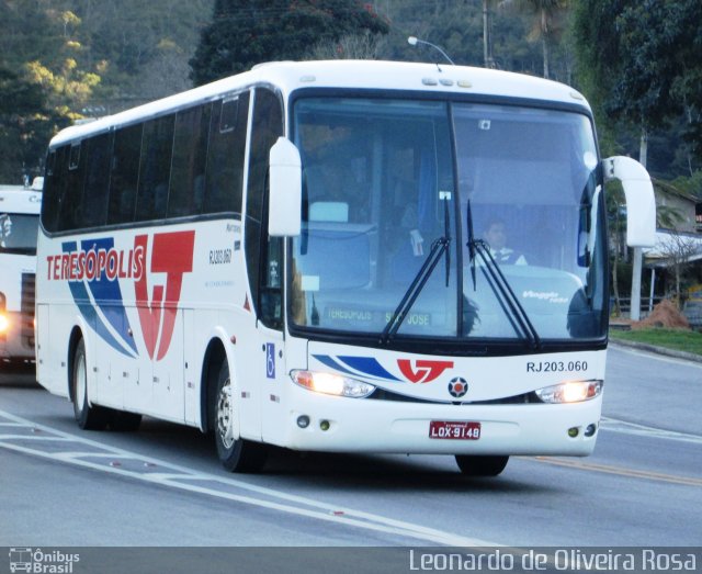 Viação Teresópolis RJ 203.060 na cidade de Teresópolis, Rio de Janeiro, Brasil, por Diego Oliveira. Número da foto: #5308516.