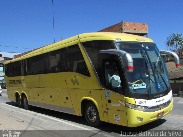 Viação Itapemirim 60773 na cidade de Timóteo, Minas Gerais, Brasil, por Joase Batista da Silva. ID da foto: 5308480.