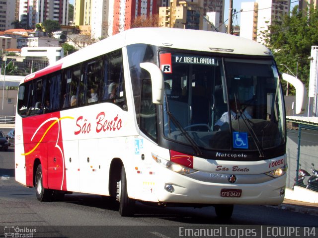 Viação São Bento Ribeirão Preto 10030 na cidade de Ribeirão Preto, São Paulo, Brasil, por Emanuel Corrêa Lopes. ID da foto: 5310527.