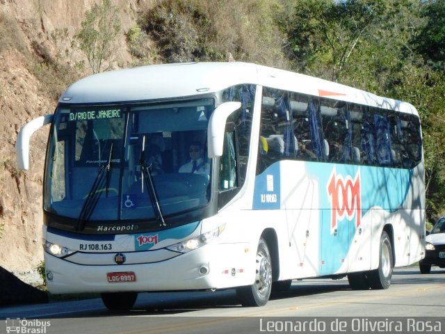 Auto Viação 1001 RJ 108.163 na cidade de Teresópolis, Rio de Janeiro, Brasil, por Diego Oliveira. Número da foto: #5308518.