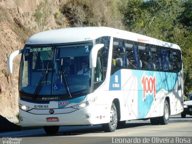 Auto Viação 1001 RJ 108.163 na cidade de Teresópolis, Rio de Janeiro, Brasil, por Diego Oliveira. ID da foto: 5308518.