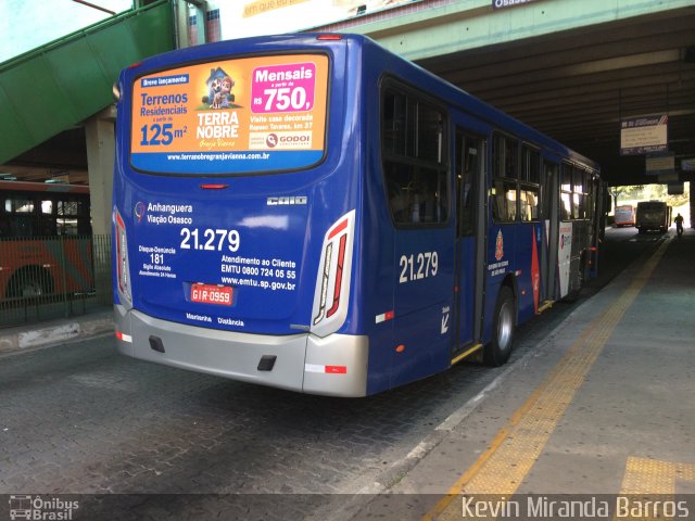 Viação Osasco 21.279 na cidade de Osasco, São Paulo, Brasil, por Kevin Miranda Barros. ID da foto: 5246839.