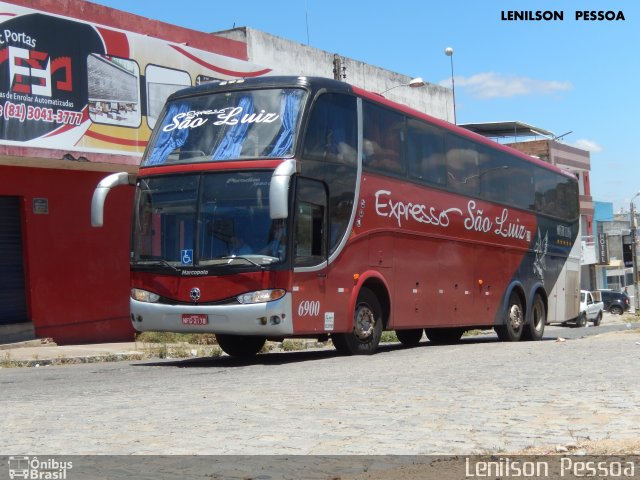 Expresso São Luiz 6900 na cidade de Caruaru, Pernambuco, Brasil, por Lenilson da Silva Pessoa. ID da foto: 5248175.