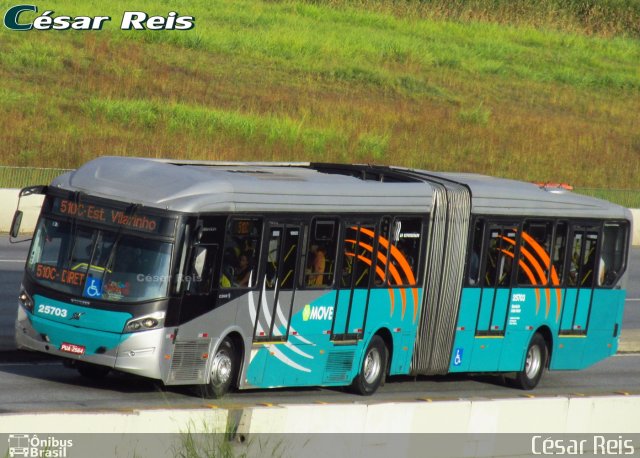 Autotrans > Turilessa 25703 na cidade de Belo Horizonte, Minas Gerais, Brasil, por César Ônibus. ID da foto: 5247884.