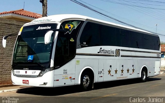 Viação Sertanezina 10008 na cidade de Trindade, Goiás, Brasil, por Carlos Júnior. ID da foto: 5312219.