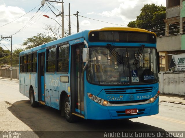 Viação Nossa Senhora do Amparo RJ 186.247 na cidade de Maricá, Rio de Janeiro, Brasil, por André Luiz Gomes de Souza. Número da foto: #5312678.