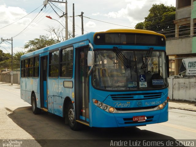 Viação Nossa Senhora do Amparo RJ 186.247 na cidade de Maricá, Rio de Janeiro, Brasil, por André Luiz Gomes de Souza. ID da foto: 5312678.