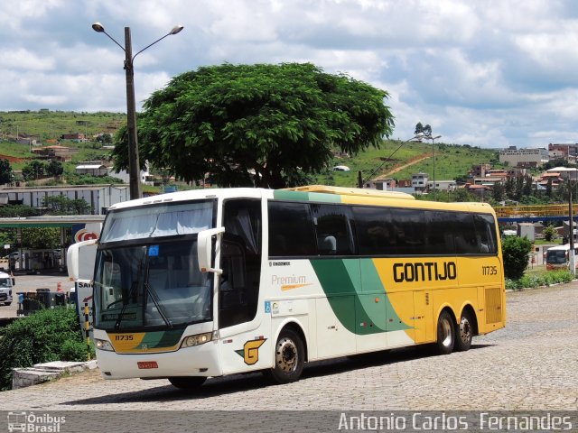 Empresa Gontijo de Transportes 11735 na cidade de João Monlevade, Minas Gerais, Brasil, por Antonio Carlos Fernandes. ID da foto: 5311450.