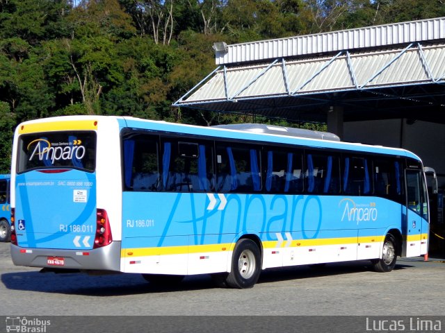 Viação Nossa Senhora do Amparo RJ 186.011 na cidade de Niterói, Rio de Janeiro, Brasil, por Lucas Lima. ID da foto: 5311562.