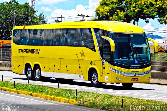 Viação Itapemirim 60599 na cidade de Resende, Rio de Janeiro, Brasil, por Flávio Oliveira. ID da foto: 5312429.