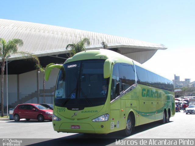 Viação Garcia 7899 na cidade de Aparecida, São Paulo, Brasil, por Marcos de Alcantara Pinto. ID da foto: 5312102.