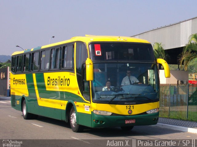 Expresso Brasileiro 121 na cidade de Praia Grande, São Paulo, Brasil, por Adam Xavier Rodrigues Lima. ID da foto: 5311627.