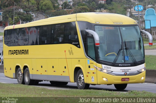 Viação Itapemirim 60809 na cidade de Barra Mansa, Rio de Janeiro, Brasil, por José Augusto de Souza Oliveira. ID da foto: 5311398.