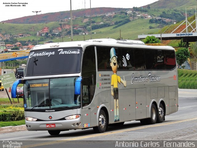 Caratinga Turismo 1515 na cidade de João Monlevade, Minas Gerais, Brasil, por Antonio Carlos Fernandes. ID da foto: 5311465.