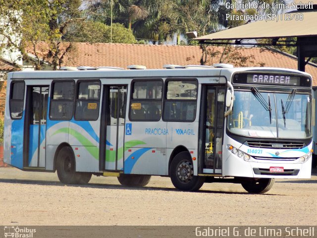 Via Ágil - Transporte Coletivo de Piracicaba 114021 na cidade de Piracicaba, São Paulo, Brasil, por Gabriel Giacomin de Lima. Número da foto: #5313813.