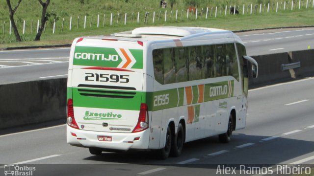 Empresa Gontijo de Transportes 21595 na cidade de Roseira, São Paulo, Brasil, por Alex Ramos Ribeiro. Número da foto: #5314295.