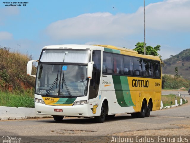 Empresa Gontijo de Transportes 12025 na cidade de João Monlevade, Minas Gerais, Brasil, por Antonio Carlos Fernandes. ID da foto: 5313133.