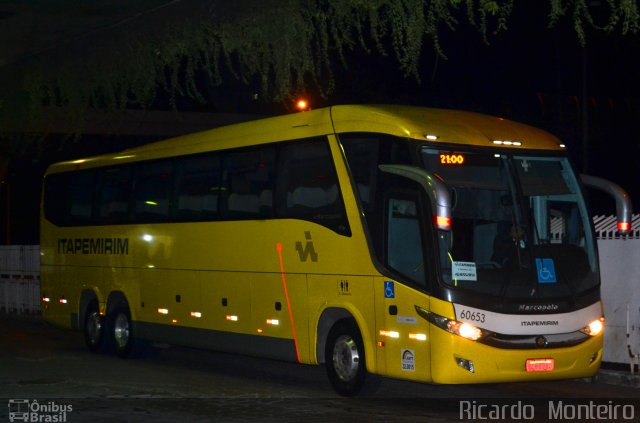 Viação Itapemirim 60653 na cidade de Belo Horizonte, Minas Gerais, Brasil, por Ricardo Silva Monteiro. Número da foto: #5250240.