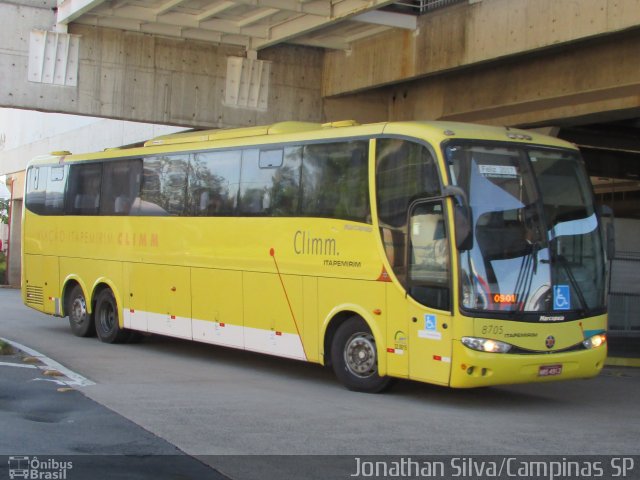 Viação Itapemirim 8705 na cidade de Campinas, São Paulo, Brasil, por Jonathan Silva. Número da foto: #5248951.