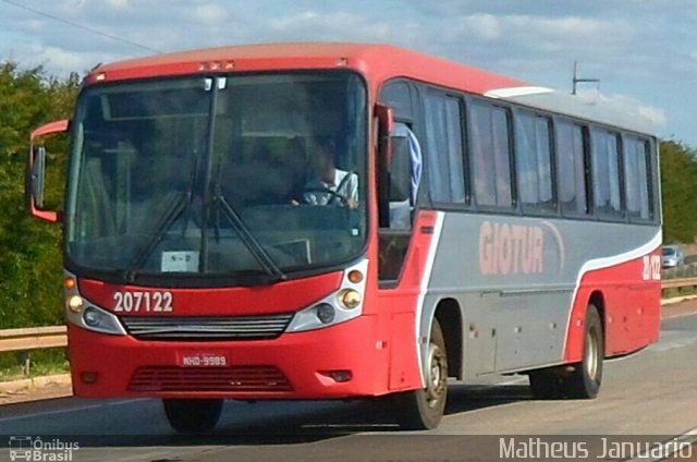 Giotur Transportes e Turismo 207122 na cidade de Anápolis, Goiás, Brasil, por Matheus Januario. ID da foto: 5249301.