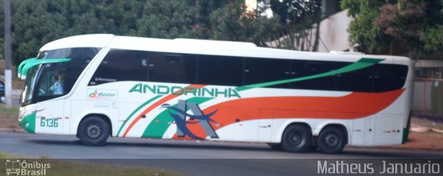 Empresa de Transportes Andorinha 6136 na cidade de Anápolis, Goiás, Brasil, por Matheus Januario. Número da foto: #5249296.
