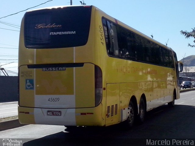 Viação Itapemirim 45609 na cidade de Niterói, Rio de Janeiro, Brasil, por Marcelo Pereira. ID da foto: 5252258.