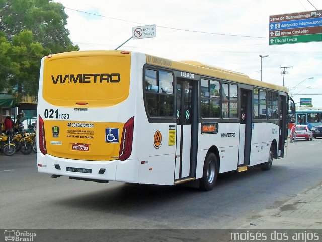 Via Metro - Auto Viação Metropolitana 0211523 na cidade de Fortaleza, Ceará, Brasil, por Francisco Moisés  Silva dos Anjos. ID da foto: 5251532.