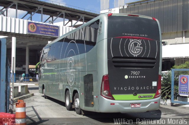 Viação Garcia 7907 na cidade de Rio de Janeiro, Rio de Janeiro, Brasil, por Willian Raimundo Morais. Número da foto: #5252426.