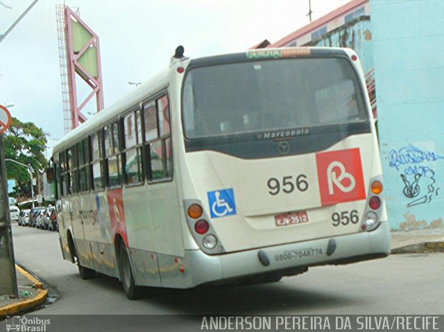 Borborema Imperial Transportes 956 na cidade de Recife, Pernambuco, Brasil, por Anderson Pereira da Silva . ID da foto: 5251502.