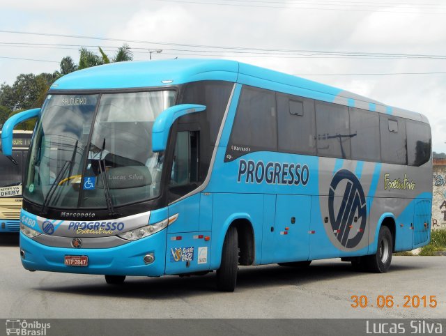 Auto Viação Progresso 6480 na cidade de Recife, Pernambuco, Brasil, por Lucas Silva. ID da foto: 5253528.