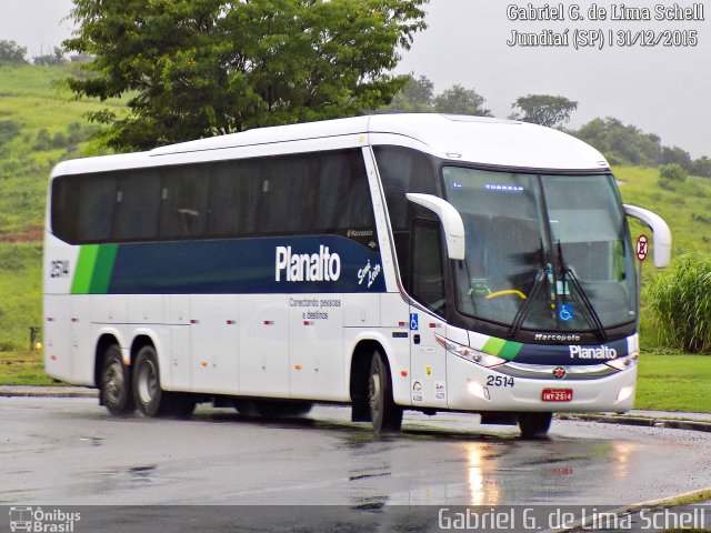 Planalto Transportes 2514 na cidade de Jundiaí, São Paulo, Brasil, por Gabriel Giacomin de Lima. ID da foto: 5252034.