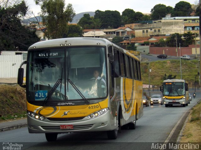 Viação Santa Edwiges 6220 na cidade de Belo Horizonte, Minas Gerais, Brasil, por Adão Raimundo Marcelino. ID da foto: 5253366.