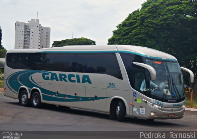 Viação Garcia 7856 na cidade de Rolândia, Paraná, Brasil, por Pedroka Ternoski. ID da foto: 5253006.