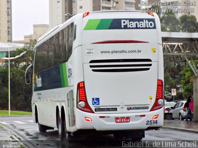 Planalto Transportes 2514 na cidade de Jundiaí, São Paulo, Brasil, por Gabriel Giacomin de Lima. ID da foto: 5252038.