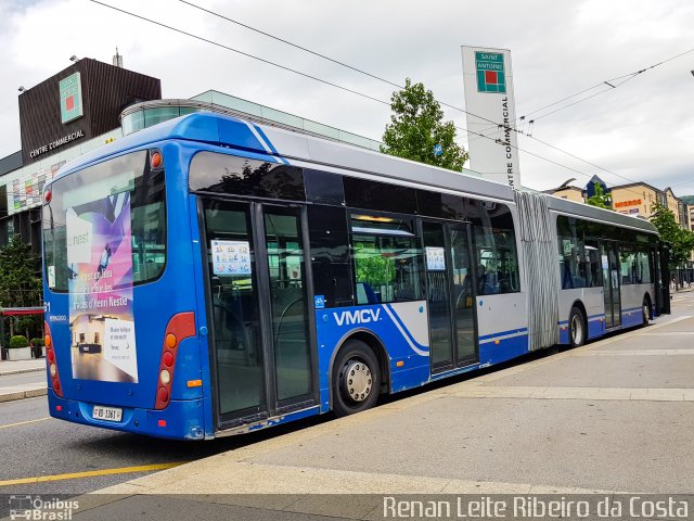 VMCV - Vevey-Montreux-Chillon-Villeneuve 61 na cidade de , por Antonio Ribeiro da Costa. Número da foto: #5252629.