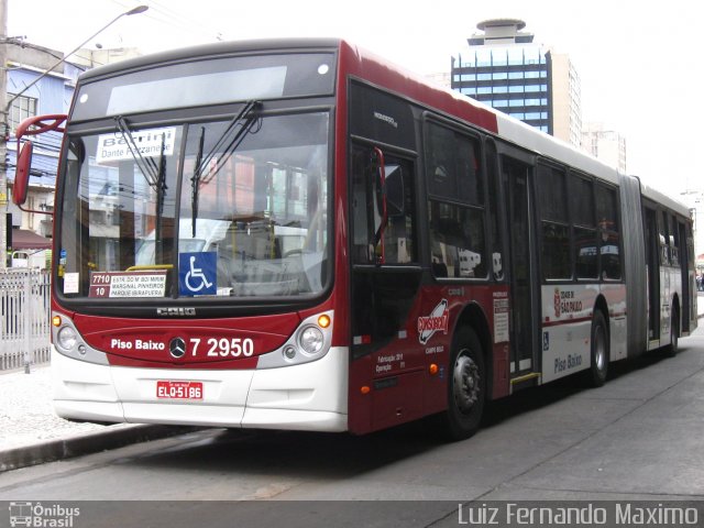 Viação Campo Belo 7 2950 na cidade de São Paulo, São Paulo, Brasil, por Luiz Fernando Maximo. Número da foto: #5251987.