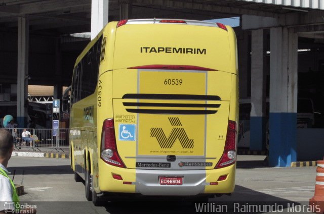 Viação Itapemirim 60539 na cidade de Rio de Janeiro, Rio de Janeiro, Brasil, por Willian Raimundo Morais. Número da foto: #5254218.