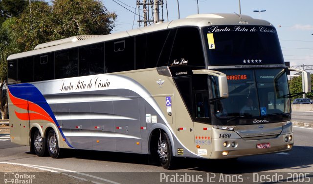 Viação Santa Rita de Cássia 1480 na cidade de São Paulo, São Paulo, Brasil, por Cristiano Soares da Silva. ID da foto: 5255381.