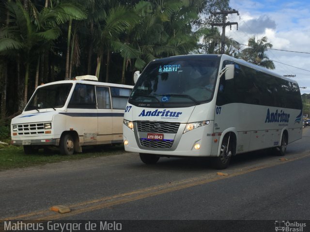 Andritur Transportes e Turismo 07 na cidade de Morretes, Paraná, Brasil, por Matheus Geyger de Melo. Número da foto: #5258599.