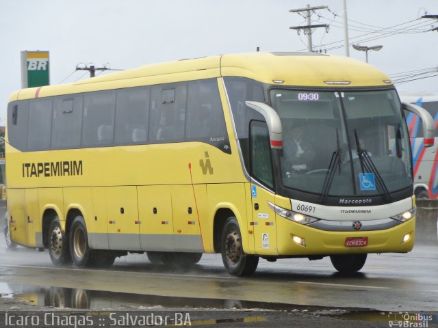Viação Itapemirim 60691 na cidade de Salvador, Bahia, Brasil, por Ícaro Chagas. Número da foto: #5257698.