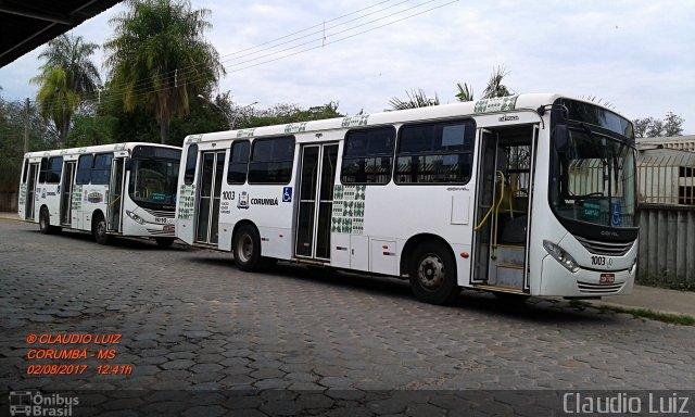 Viação Cidade Corumbá 1003 na cidade de Corumbá, Mato Grosso do Sul, Brasil, por Claudio Luiz. Número da foto: #5258430.