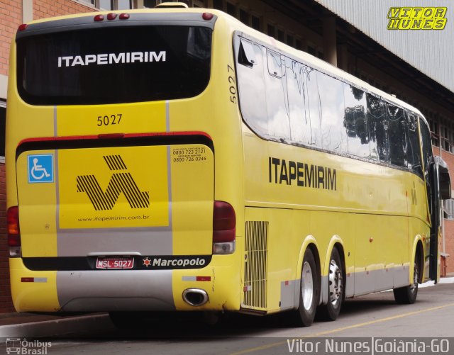 Viação Itapemirim 5027 na cidade de Goiânia, Goiás, Brasil, por Vitor Nunes . ID da foto: 5257902.