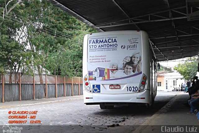 Viação Cidade Corumbá 1020 na cidade de Corumbá, Mato Grosso do Sul, Brasil, por Claudio Luiz. Número da foto: #5258493.
