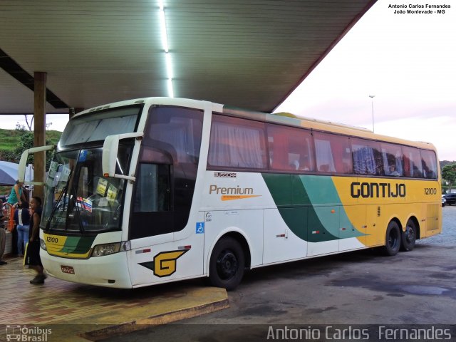 Empresa Gontijo de Transportes 12100 na cidade de João Monlevade, Minas Gerais, Brasil, por Antonio Carlos Fernandes. ID da foto: 5256890.