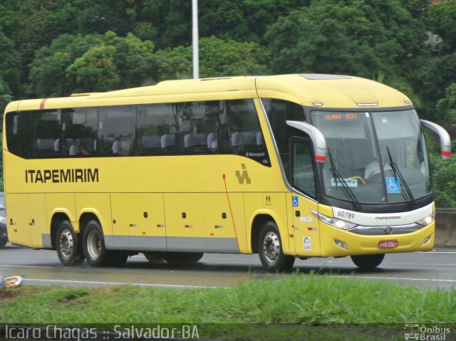 Viação Itapemirim 60789 na cidade de Salvador, Bahia, Brasil, por Ícaro Chagas. ID da foto: 5257716.