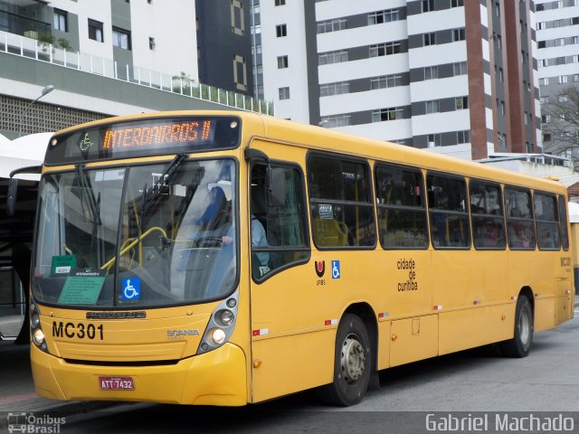 Auto Viação Mercês MC301 na cidade de Curitiba, Paraná, Brasil, por Gabriel Machado. Número da foto: #5256738.
